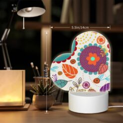 Love Acrylic Night Light, A Colorful Floral Pattern With Orange -Acrylic Night Light Shop 38d355e4643eb75f696a948c702f9e8ab7b04324