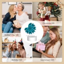 Love Acrylic Night Light, A Blue And White Flower With A Blue Background. -Acrylic Night Light Shop 3914de0728d6b21de8d3f0a0aef7aa058d1dcb85