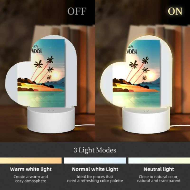 Love Acrylic Night Light, A colorful poster of a tropical island with palm trees and a sunset. Love Acrylic Night Light, A Colorful Poster Of A Tropical Island With Palm Trees And A Sunset. -Acrylic Night Light Shop 3a18245aad4692e6463f6e5a257ab7540b388c67