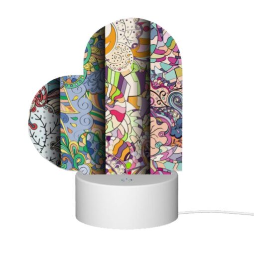 Love Acrylic Night Light, Four Different Colored Paintings Of Flowers. -Acrylic Night Light Shop 3a4229c616700c0973f18280428488b38aae6d1c