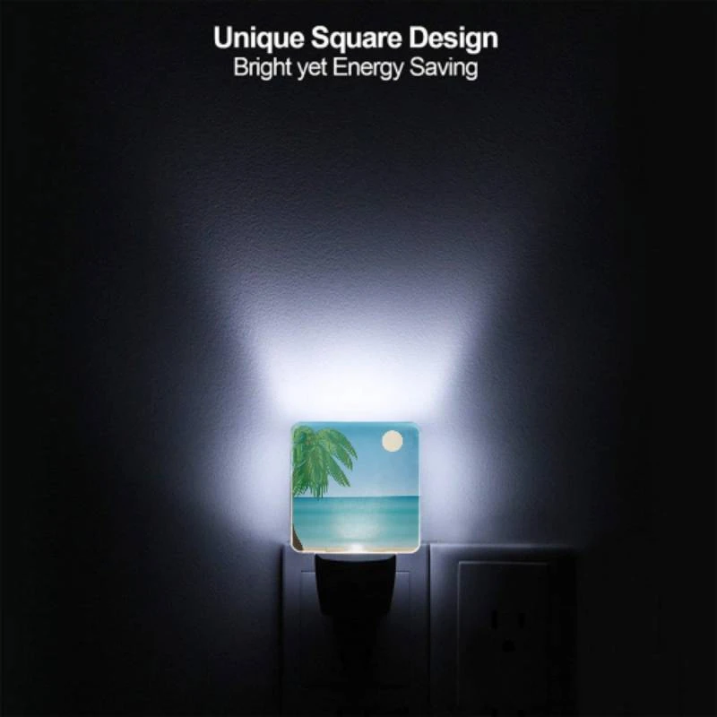 Night Light, A palm tree is on a beach with a blue sky and a moon in the background. Night Light, A Palm Tree Is On A Beach With A Blue Sky And A Moon In The Background. -Acrylic Night Light Shop 3ae8dd96f634c01af8618d74158d4c824a46d581