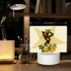 Rectangular Acrylic Night Light, A Woman With A Flower In Her Hair Is Wearing A Bikini. 5 Rectangular Acrylic Night Light, A Woman With A Flower In Her Hair Is Wearing A Bikini. -Acrylic Night Light Shop 3b36d8d2a094192d30d7aa5170b08d7457a02aca