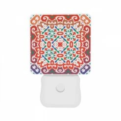 Night Light Set Of 2, A Colorful And Intricate Design On A Piece Of Fabric. 8 Night Light Set Of 2, A Colorful And Intricate Design On A Piece Of Fabric. -Acrylic Night Light Shop 3b51c50b04c4e02952bf30f815ba5d6de7a7952e