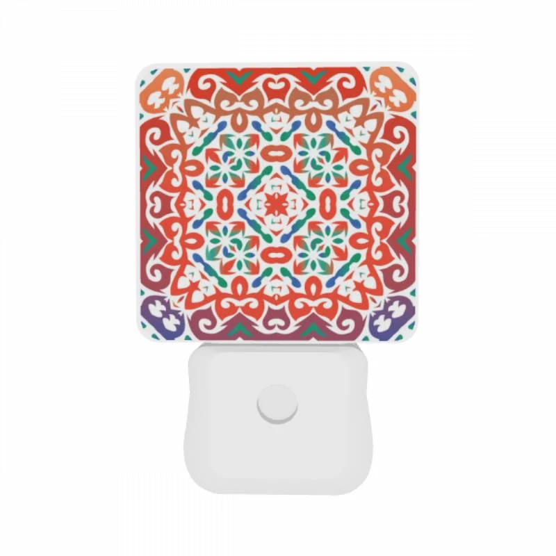 Night Light Set of 2, A colorful and intricate design on a piece of fabric. Night Light Set Of 2, A Colorful And Intricate Design On A Piece Of Fabric. -Acrylic Night Light Shop 3b51c50b04c4e02952bf30f815ba5d6de7a7952e