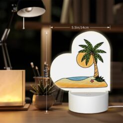 Love Acrylic Night Light, A Cartoon Drawing Of A Palm Tree On A Beach. -Acrylic Night Light Shop 3b5a06c8cae4c40f04869fd50b61cac6f9380e0d