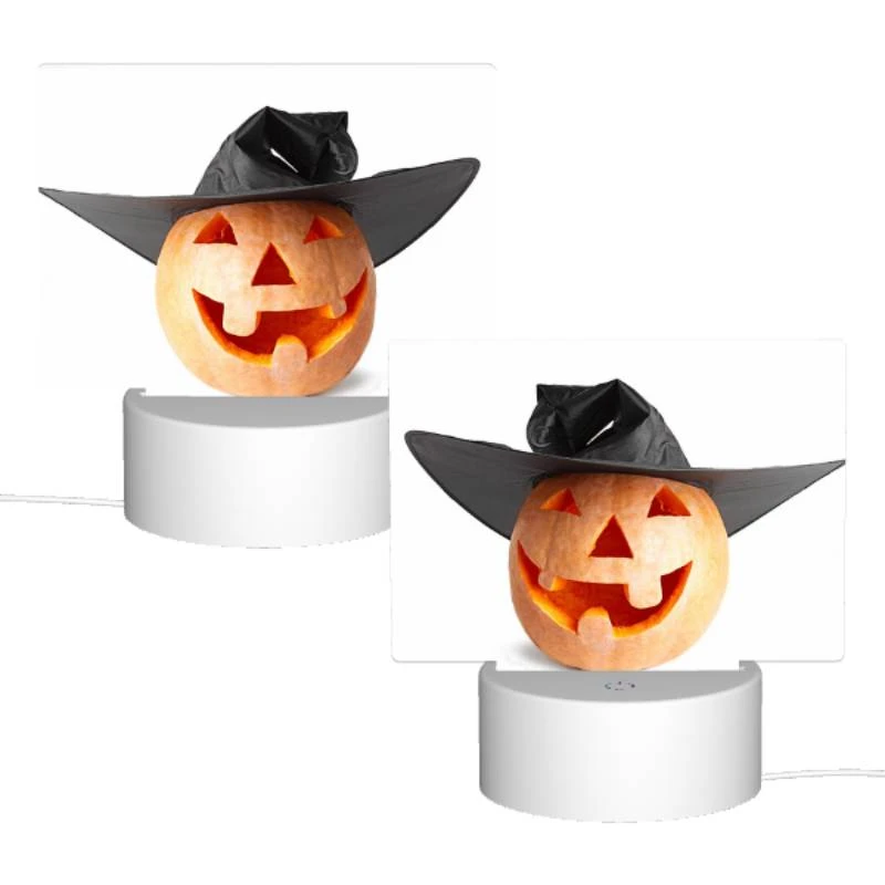 Rectangular Acrylic Night Light, A pumpkin with a black hat on it. Rectangular Acrylic Night Light, A Pumpkin With A Black Hat On It. -Acrylic Night Light Shop 3ba34be1f973f0fcf962cd25ef1f28cbc1340a7a