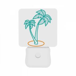 Night Light Set Of 2, A Green And Blue Palm Tree With A Blue Trunk. -Acrylic Night Light Shop 3bd6214b5abba440cd30a96643ef32d81bd192fc