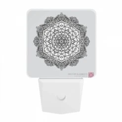 Night Light, A Black And White Drawing Of A Geometric Pattern. 7 Night Light, A Black And White Drawing Of A Geometric Pattern. -Acrylic Night Light Shop 3c3a79493dae0c65d1f3c51218be8c6021e75150