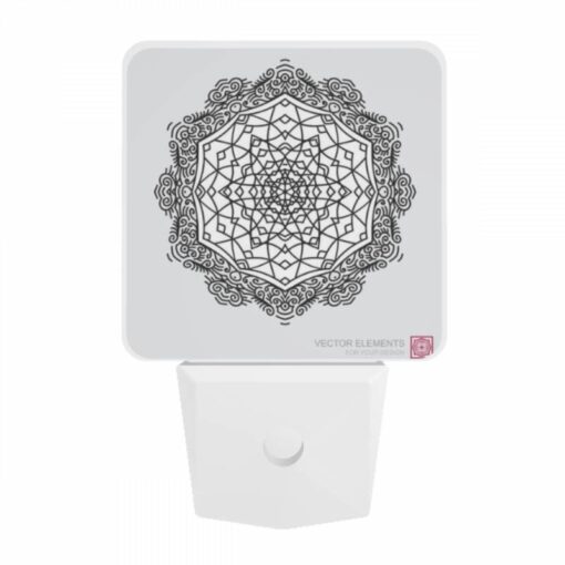 Night Light, A Black And White Drawing Of A Geometric Pattern. -Acrylic Night Light Shop 3c3a79493dae0c65d1f3c51218be8c6021e75150