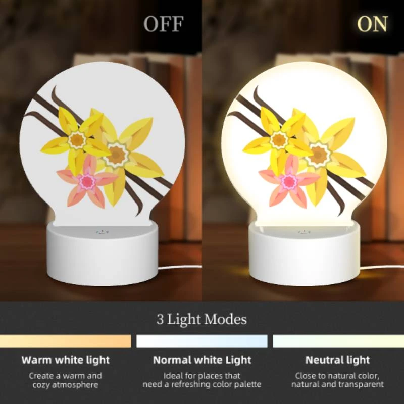 Round Acrylic Night Light, A yellow flower with a pink center is surrounded by other yellow flowers. Round Acrylic Night Light, A Yellow Flower With A Pink Center Is Surrounded By Other Yellow Flowers. -Acrylic Night Light Shop 3cb97c2d9ace9b0c23a3e5a42bcc075ae96ccb50