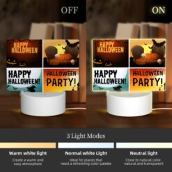 Rectangular Acrylic Night Light, A Collection Of Four Different Halloween Party Images. -Acrylic Night Light Shop 3cc021ba1b31993143fbfe960b3b347610498f03