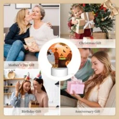 Round Acrylic Night Light, A Halloween Poster With A Cat -Acrylic Night Light Shop 3d2cd902bfaa7ed75394fef6d91ab5cbfe939f16