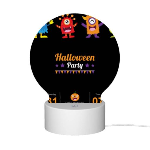 Round Acrylic Night Light, A Flyer For A Halloween Party. -Acrylic Night Light Shop 3d770bad8d373dc2b7fc7b7af29f743db83f3fd3