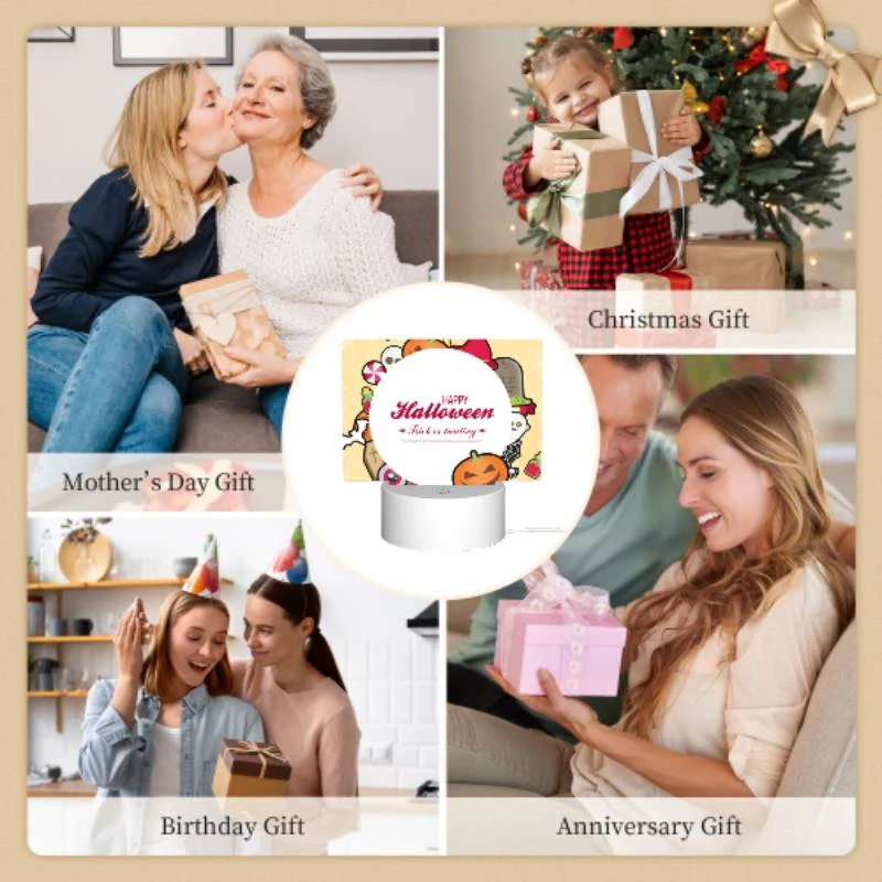 Rectangular Acrylic Night Light, A colorful Halloween poster with a round circle in the center. Rectangular Acrylic Night Light, A Colorful Halloween Poster With A Round Circle In The Center. -Acrylic Night Light Shop 3d9c57eccdc823cb52e062283df3fd6833d13ff4