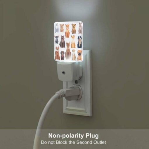 Night Light Set Of 2, A Collection Of Different Colored Dogs. -Acrylic Night Light Shop 3dcf981de3328dea09c1c2a302af03d3f3a63b59