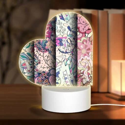 Love Acrylic Night Light, Four Different Colored Designs Of Flowers. -Acrylic Night Light Shop 3e16673ef0be861991b2f2b5b5efb7e6ba21501a