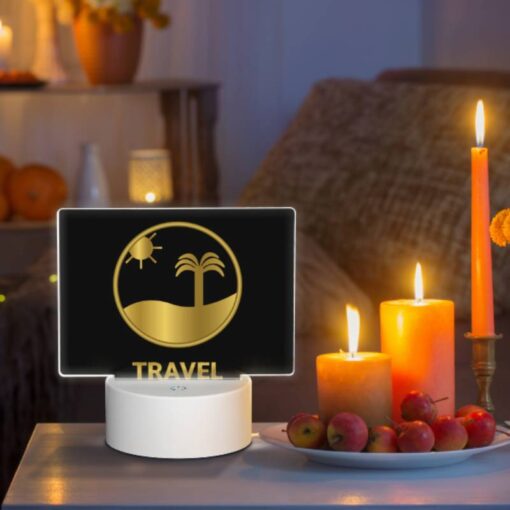 Rectangular Acrylic Night Light, A Logo For A Travel Company. -Acrylic Night Light Shop 3e303d41944810b5bc874da87174fb423eac6082