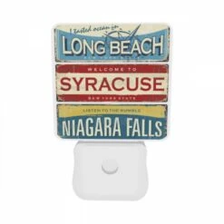 Night Light Set Of 2, A Sign That Says "Welcome To Syracuse -Acrylic Night Light Shop 3f8d9ebea827b24e0c3fbe0e53b37678c504faa5
