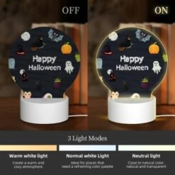 Round Acrylic Night Light, A Collection Of Halloween Symbols And Images. 2 Round Acrylic Night Light, A Collection Of Halloween Symbols And Images. -Acrylic Night Light Shop 3fb7794a9b5d03998e6878190ed81a91419b0b0b