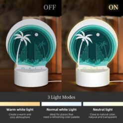 Round Acrylic Night Light, A Round Logo For The City Of Bali. -Acrylic Night Light Shop 3fba5e6b8b6c99f65ecbedbf40304c2c5b08bebc