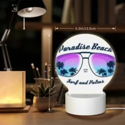 Round Acrylic Night Light, A Pair Of Sunglasses With A Beach Scene On Them. 5 Round Acrylic Night Light, A Pair Of Sunglasses With A Beach Scene On Them. -Acrylic Night Light Shop 3fdcc765f3c063bc83a37f3e70647f5d445cca51
