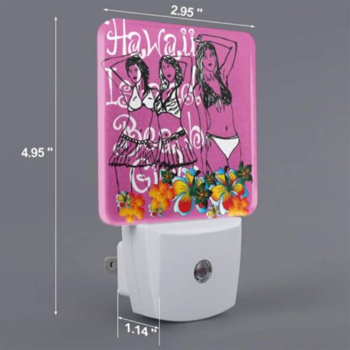 Night Light, Three Women In Bikinis Are Standing On A Pink Background. -Acrylic Night Light Shop 3fe25c17c1ec3638676ee747727d15cea2722e82