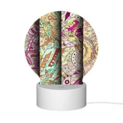 Round Acrylic Night Light, Three Colorful And Artistic Designs Are Displayed Side By Side. -Acrylic Night Light Shop 40764212b1d3bc97ac15495d5cfaf7e782d87061