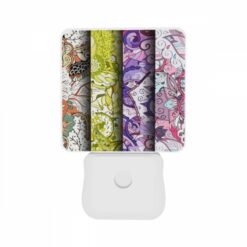 Night Light Set Of 2, Three Colorful Designs Of Flowers Are Displayed On A Wall. -Acrylic Night Light Shop 4106a6f3bb9f7760d16c54fac4d36dfc3de20c95