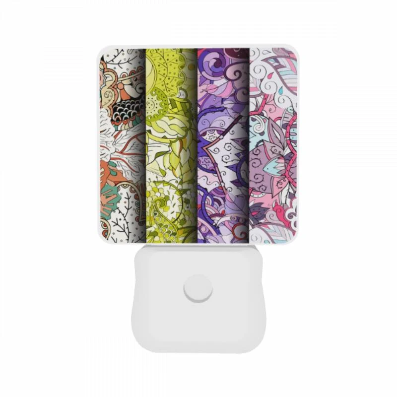 Night Light Set of 2, Three colorful designs of flowers are displayed on a wall. Night Light Set Of 2, Three Colorful Designs Of Flowers Are Displayed On A Wall. -Acrylic Night Light Shop 4106a6f3bb9f7760d16c54fac4d36dfc3de20c95