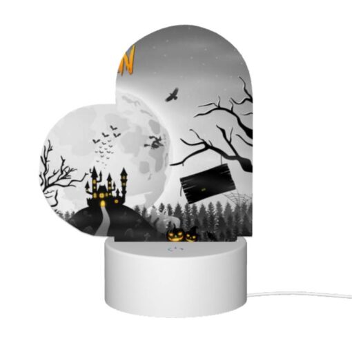 Love Acrylic Night Light, A Halloween Poster With A Haunted House And A Moon. -Acrylic Night Light Shop 41367961de7f31e5d1ec5241287a40b9156a36e4