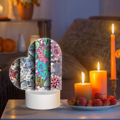 Love Acrylic Night Light, Four Colorful And Artistic Designs Are Displayed Side By Side. -Acrylic Night Light Shop 433a33334de24c5e04c4234d15eeabb6019167e3