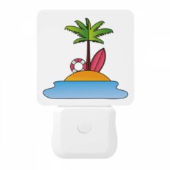 Night Light, A Cartoon Image Of A Tropical Island With A Palm Tree -Acrylic Night Light Shop 43a282227e167a396d88f85c657f39bb72ec2c4d