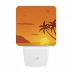 Night Light, A Sunset With A Palm Tree And Birds In The Background. -Acrylic Night Light Shop 44076d7edf86bb039a02cd5ed013f3db2b1ca014