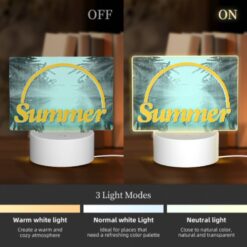 Rectangular Acrylic Night Light, A Sunny Day With A Yellow Circle In The Middle. -Acrylic Night Light Shop 442f55616ef85d1105e9d83abe95c7b1abcea218