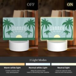 Rectangular Acrylic Night Light, A Poster Advertising Summer Holidays. -Acrylic Night Light Shop 449444b4d6142db9d0073063eb1601c0d32af976