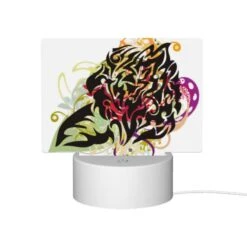 Rectangular Acrylic Night Light, A Colorful And Abstract Design Of A Face. -Acrylic Night Light Shop 44f6af93c98fda10ebd2514579227b8f3445d931