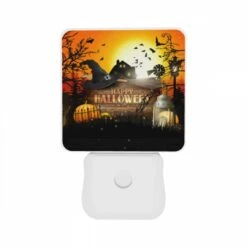 Night Light Set Of 2, A Halloween Poster With A Witch's Hat And A House In The Background. 8 Night Light Set Of 2, A Halloween Poster With A Witch's Hat And A House In The Background. -Acrylic Night Light Shop 45410a81eef8de0161ca77e2e236713b809902fd
