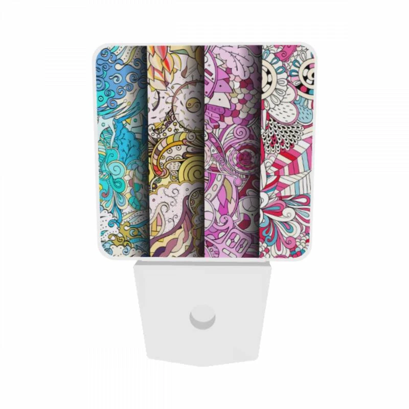 Night Light Set of 2, Three colorful designs are displayed on a row of paper. Night Light Set Of 2, Three Colorful Designs Are Displayed On A Row Of Paper. -Acrylic Night Light Shop 45618760a0b2b68f310536b0c9213431a9ebea69