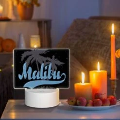 Rectangular Acrylic Night Light, A Logo For A Surfing Beach. -Acrylic Night Light Shop 45795e1236b650116bfded5e564a3e4a38f20038