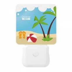 Night Light, A Beach Scene With A Red And White Ball -Acrylic Night Light Shop 45a56caf25d122a1e983ab26c13c84a16a2763e2