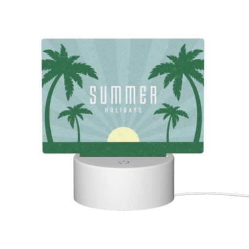 Rectangular Acrylic Night Light, A Poster Advertising Summer Holidays. -Acrylic Night Light Shop 46079b5848b52180b8e59d84b6fc95c50cb63b7e
