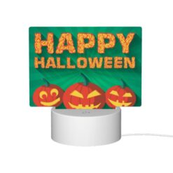 Rectangular Acrylic Night Light, Three Pumpkins With Smiling Faces On Them -Acrylic Night Light Shop 466f777552eec364ad17025cb77a22b6279269b8