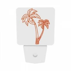 Night Light Set Of 2, A Drawing Of A Palm Tree With A Brown Trunk. 5 Night Light Set Of 2, A Drawing Of A Palm Tree With A Brown Trunk. -Acrylic Night Light Shop 47132f6efc40092c7e5ba02b352166578fe31970