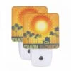 Night Light Set Of 2, A Sunny Day In Miami Florida.
