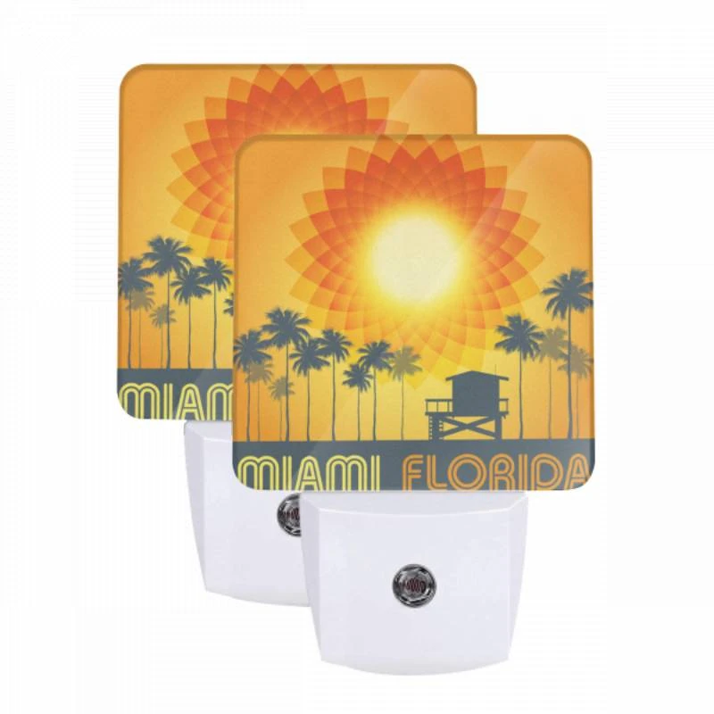 Night Light Set of 2, A sunny day in Miami Florida. Night Light Set Of 2, A Sunny Day In Miami Florida. -Acrylic Night Light Shop 475725d8aadd64aff97d5c85fdc1c994978390c2