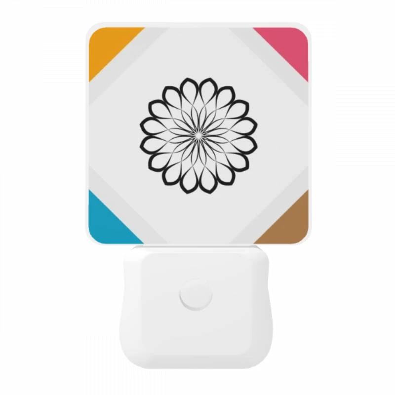 Night Light, A black and white flower on a white background. Night Light, A Black And White Flower On A White Background. -Acrylic Night Light Shop 47972f027e1d68fb0edf342b33bf80747a3ec516