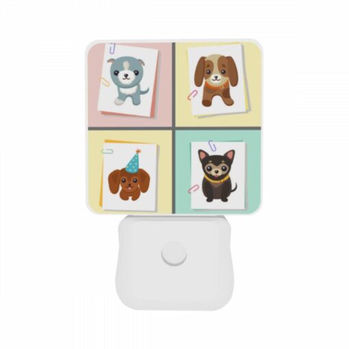 Night Light Set Of 2, Four Different Colored Pictures Of Dogs. -Acrylic Night Light Shop 488b24fab1759dc18fdc9d34195db126623388cb