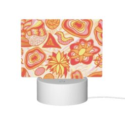 Rectangular Acrylic Night Light, A Colorful Pattern Of Flowers And Other Shapes. -Acrylic Night Light Shop 48b42c131905db394dadefd3ceb5956e76e053af