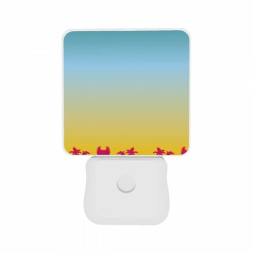 Night Light Set Of 2, A Colorful Sunset With Palm Trees And A Blue Sky. -Acrylic Night Light Shop 48fb325b06d7900927505897203e35d0780fdc1c