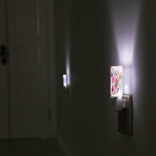 Night Light, A Colorful Floral Pattern With Pink -Acrylic Night Light Shop 491b127a84e095ff0768459441c8bf99b199d976
